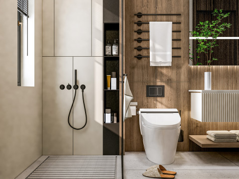Bathroom full scene 19 3D Model