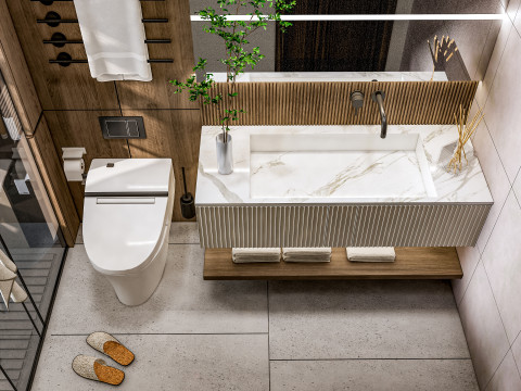 Bathroom full scene 19 3D Model