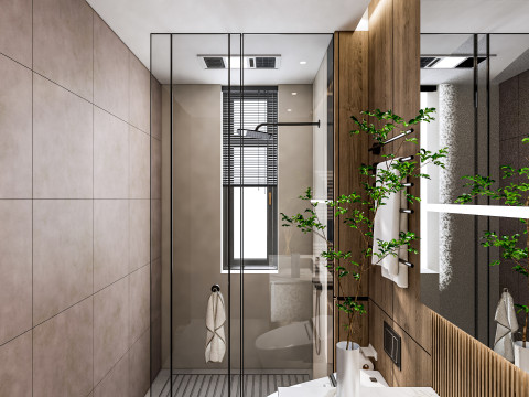 Bathroom full scene 19 3D Model
