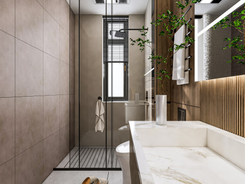 Bathroom full scene 19 3D Model