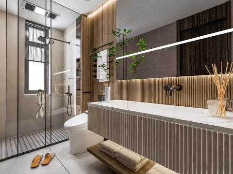 Bathroom full scene 19 3D Model
