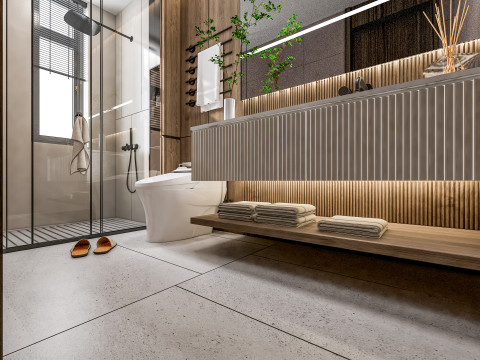 Bathroom full scene 19 3D Model