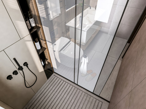 Bathroom full scene 19 3D Model