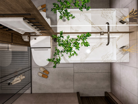 Bathroom full scene 19 3D Model