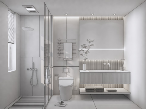Bathroom full scene 19 3D Model