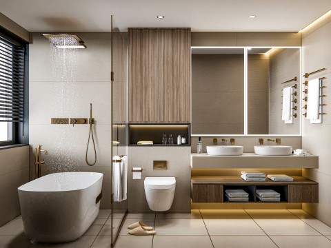 Bathroom full scene 20 3D Модель
