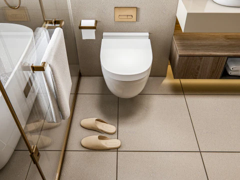 Bathroom full scene 20 3D Model