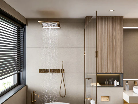 Bathroom full scene 20 3D Model