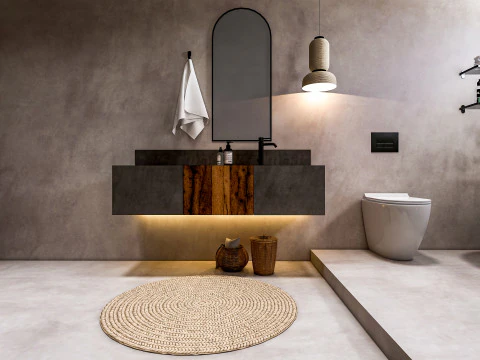 Bathroom full scene 21 3D Model
