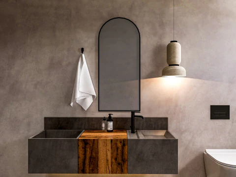 Bathroom full scene 21 3D Model