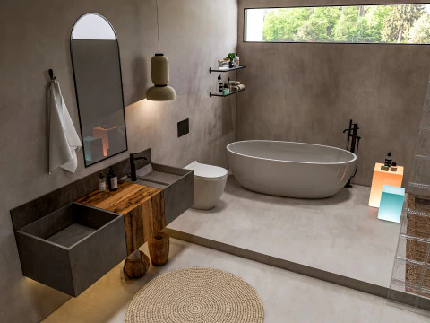Bathroom full scene 21 3D Model