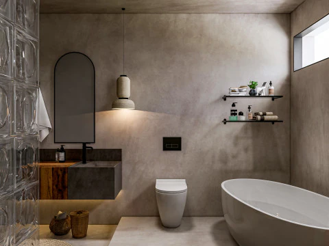 Bathroom full scene 21 3D Model