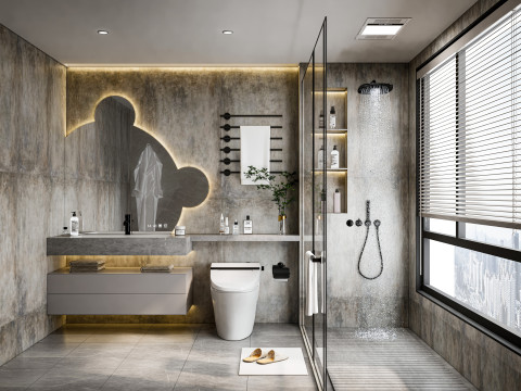 Bathroom full scene 22 3D-Modell