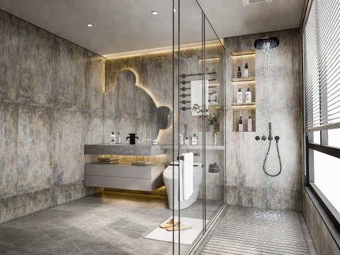 Bathroom full scene 22 3D-Modell