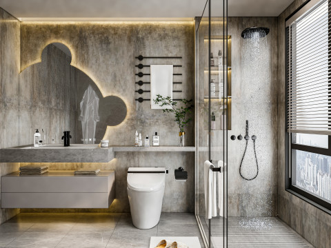 Bathroom full scene 22 3D-Modell