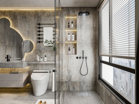 Bathroom full scene 22 3D-Modell