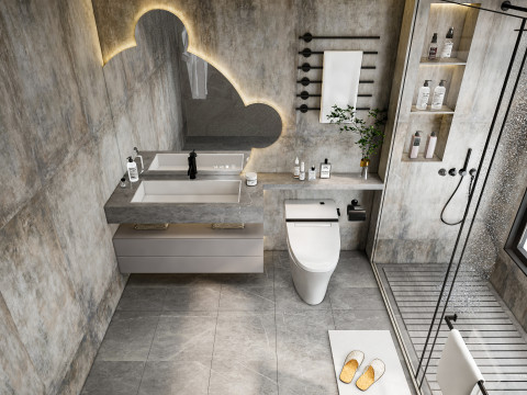 Bathroom full scene 22 3D-Modell