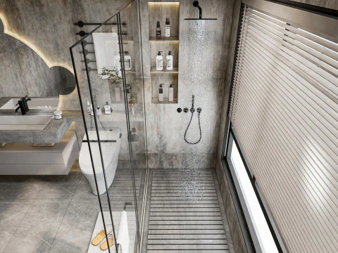 Bathroom full scene 22 3D Model