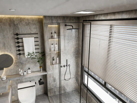 Bathroom full scene 22 3D Model