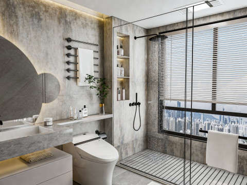 Bathroom full scene 22 3D-Modell