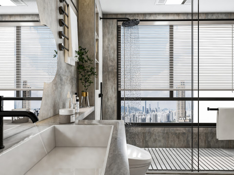 Bathroom full scene 22 3D-Modell