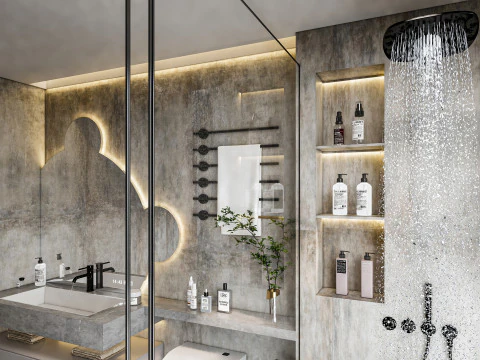 Bathroom full scene 22 3D Model