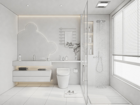 Bathroom full scene 22 3D-Modell