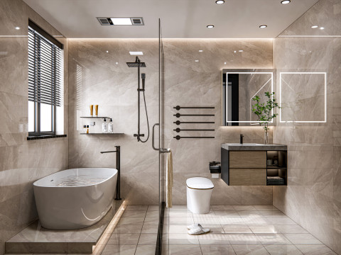Bathroom full scene 23 3D Model
