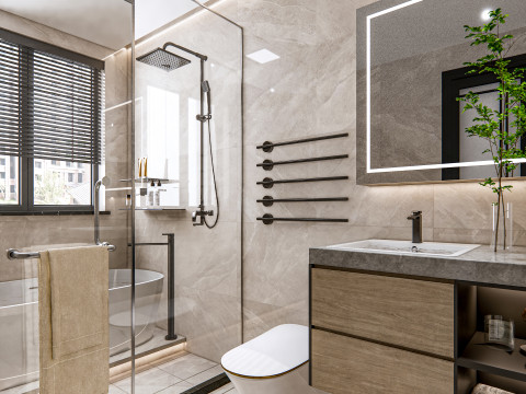 Bathroom full scene 23 3D Model