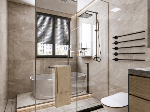 Bathroom full scene 23 3D Model