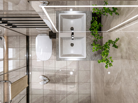 Bathroom full scene 23 3D Model