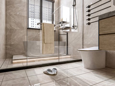 Bathroom full scene 23 3D Model