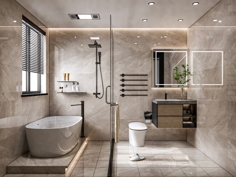 Bathroom full scene 23 3D Model
