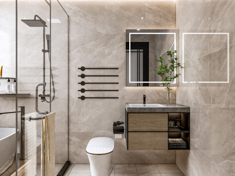 Bathroom full scene 23 3D Model