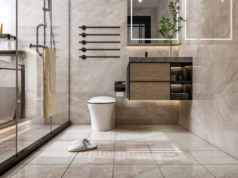 Bathroom full scene 23 3D Model