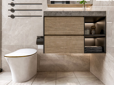 Bathroom full scene 23 3D Model