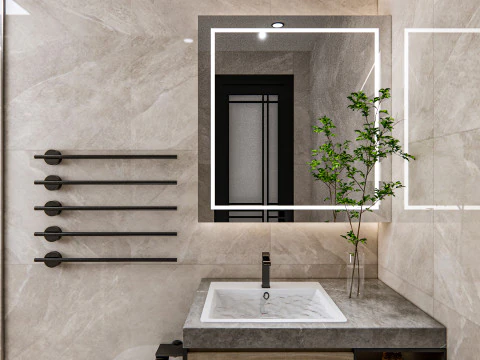 Bathroom full scene 23 3D Model