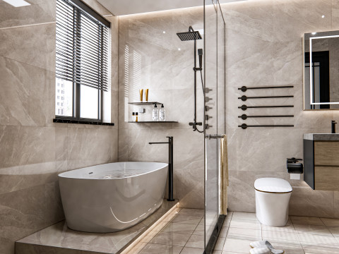 Bathroom full scene 23 3D Model