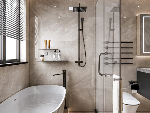 Bathroom full scene 23 3D Model