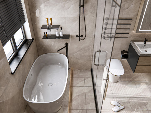 Bathroom full scene 23 3D Model