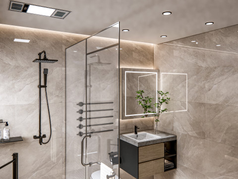 Bathroom full scene 23 3D Model