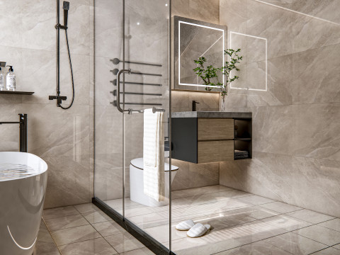 Bathroom full scene 23 3D Model