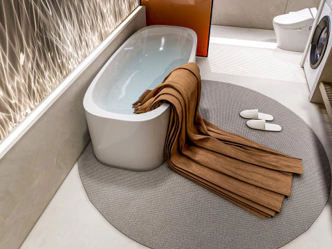 Bathroom full scene 24 3D Model