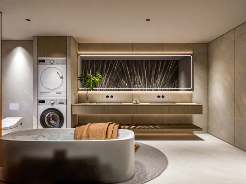 Bathroom full scene 24 3D Model