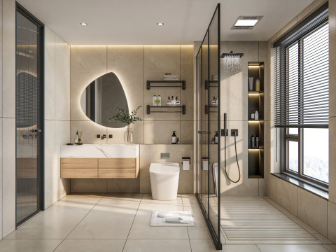 Bathroom full scene 25 3D Model