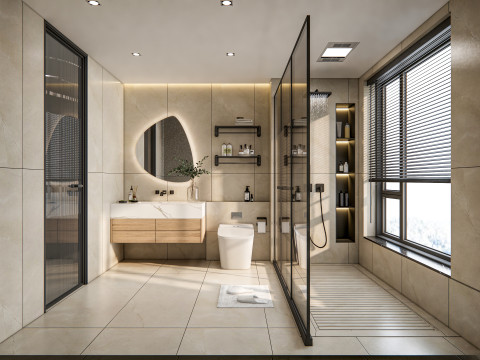 Bathroom full scene 25 3D Model