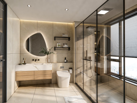 Bathroom full scene 25 3D Model