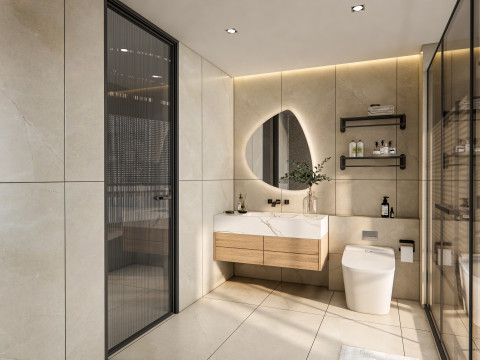 Bathroom full scene 25 3D Model