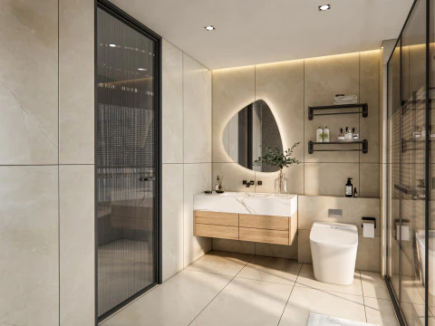 Bathroom full scene 25 3D Model