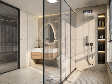 Bathroom full scene 25 3D Model
